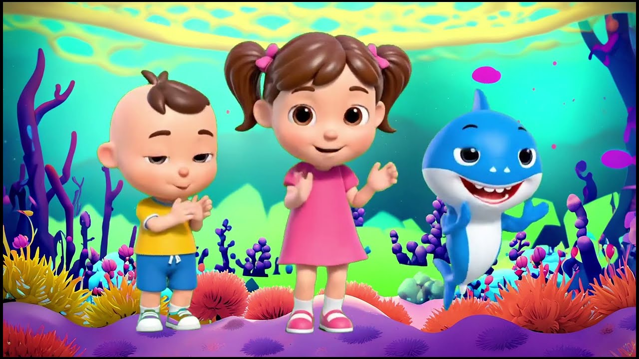 Baby Shark Song and Dance | Baby Shark Doo Doo Doo | Fun Nursery Rhymes for Kids