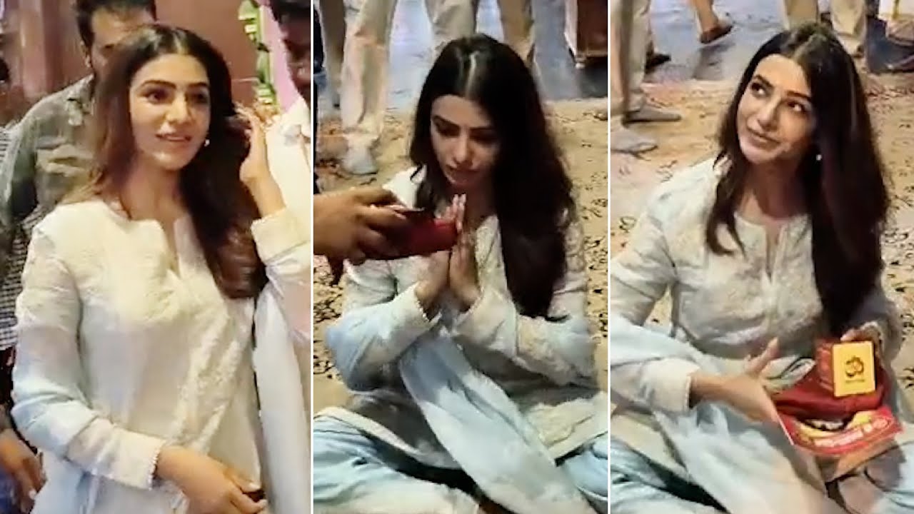 Samantha Visits Vijayawada Kanaka Durgamma Temple | Samantha EXCLUSIVE Visuals | Subham Movie
