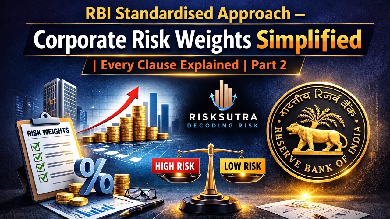 RBI Standardised Approach – Corporate Risk Weights Simplified (Every Clause Explained) | Part 2
