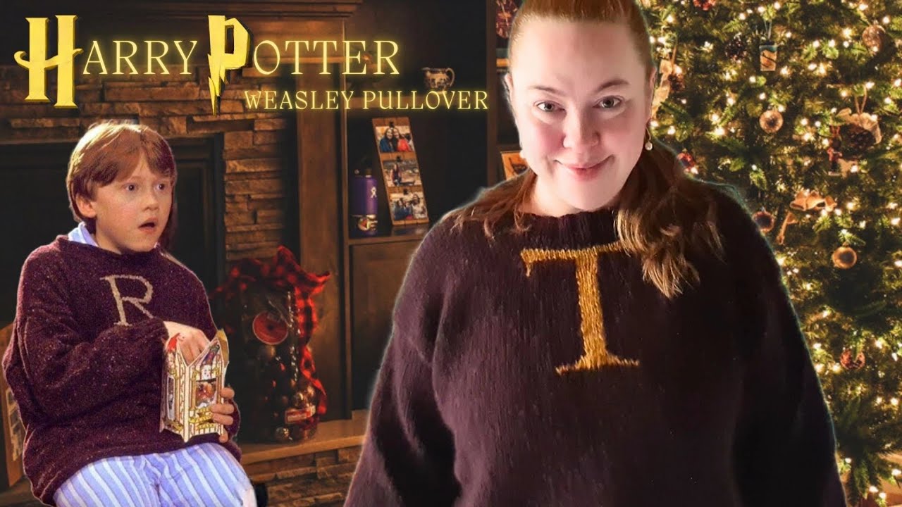 Harry Potter Magisch Stricken ✨️ Ich habe den Weasley Weihnachtspullover gestrickt (als Geschenk 🎁)
