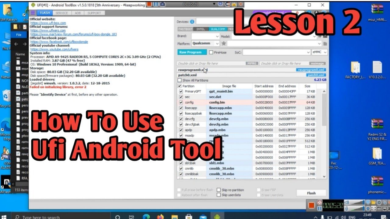 Ufi Box Lesson 2 | How To Use Ufi Android Tool | How To Use Ufi Dongle Android Tool | Ufi Box Setup