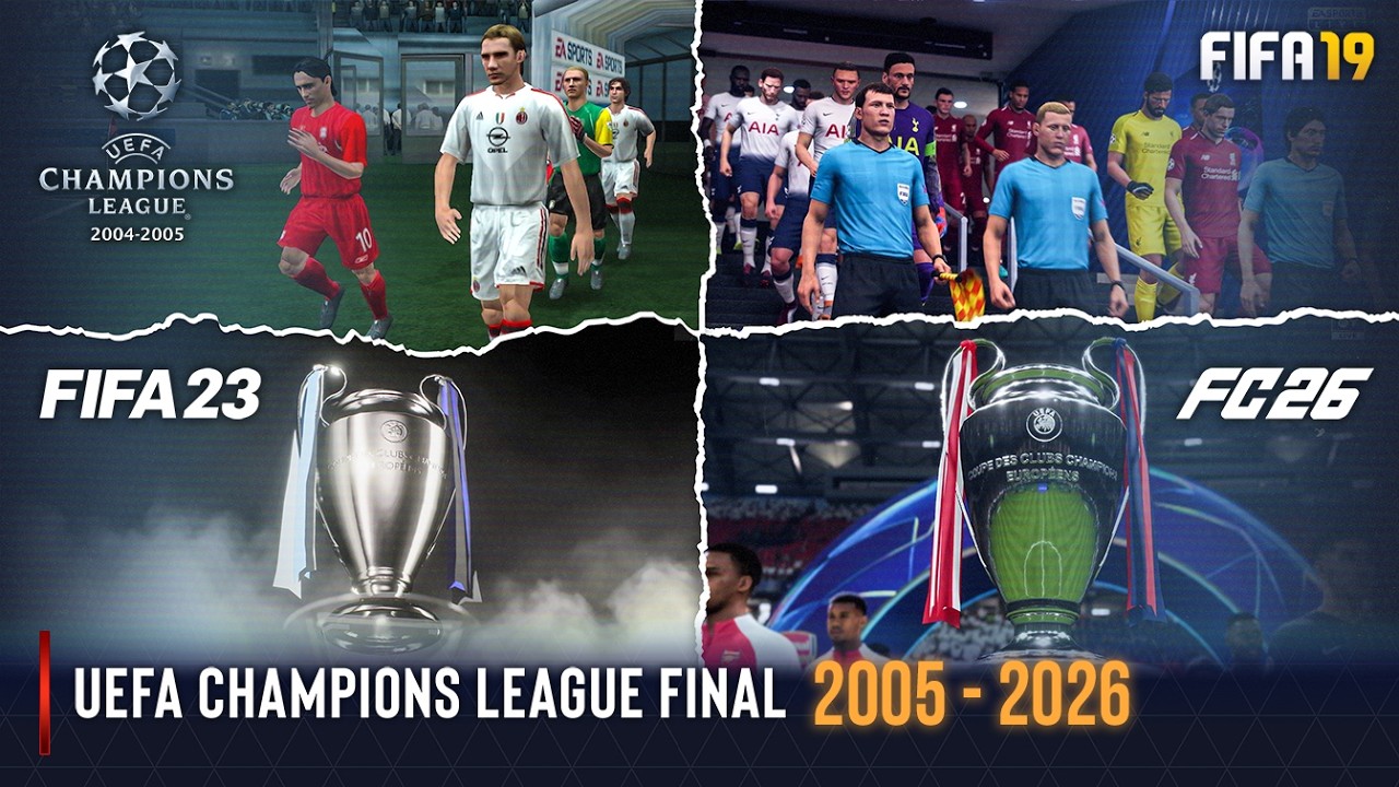 Эволюция первого матча финала Лиги чемпионов в FIFA | 2005 - 2026 |