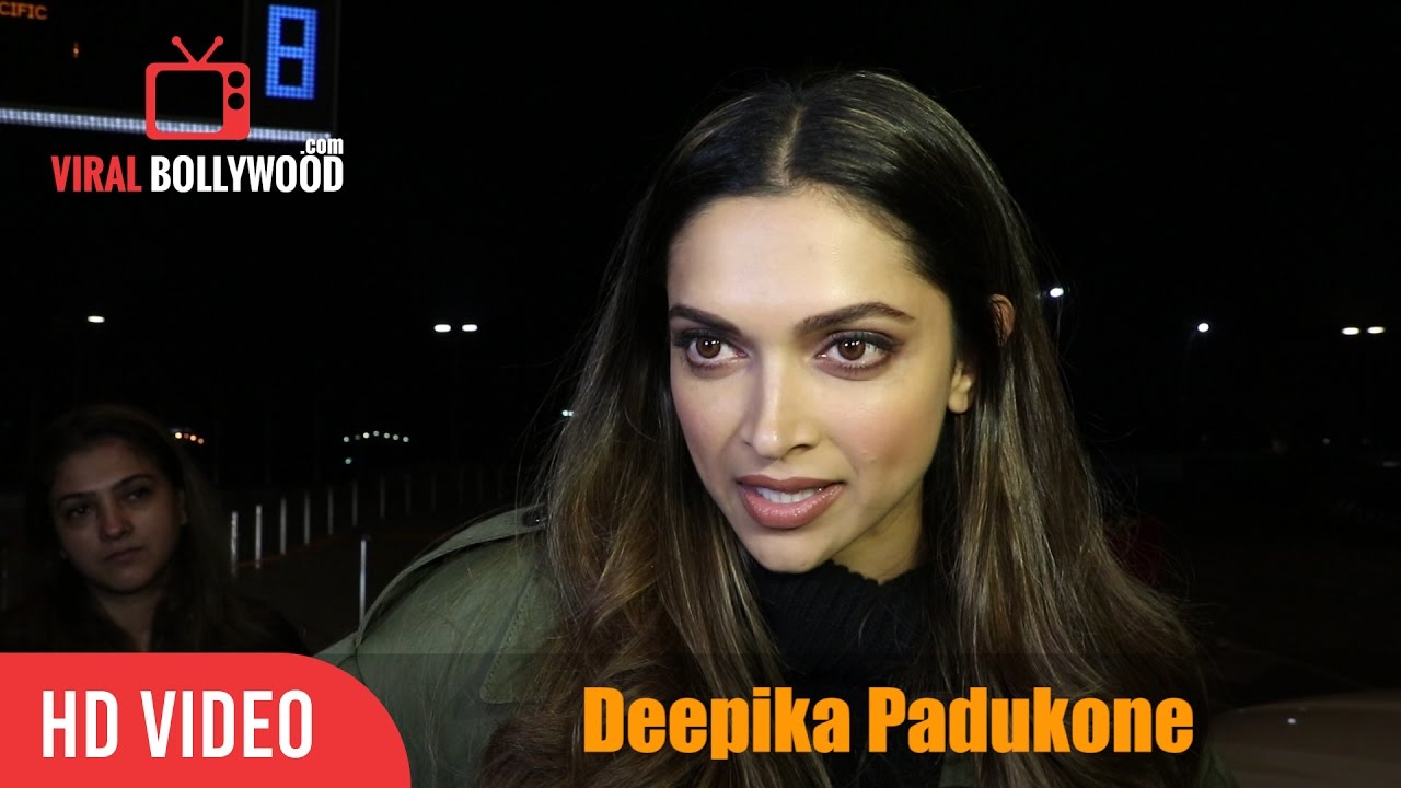 Deepika Padukone Interview | Spotted at Mumbai International Airport | 14.01.2017