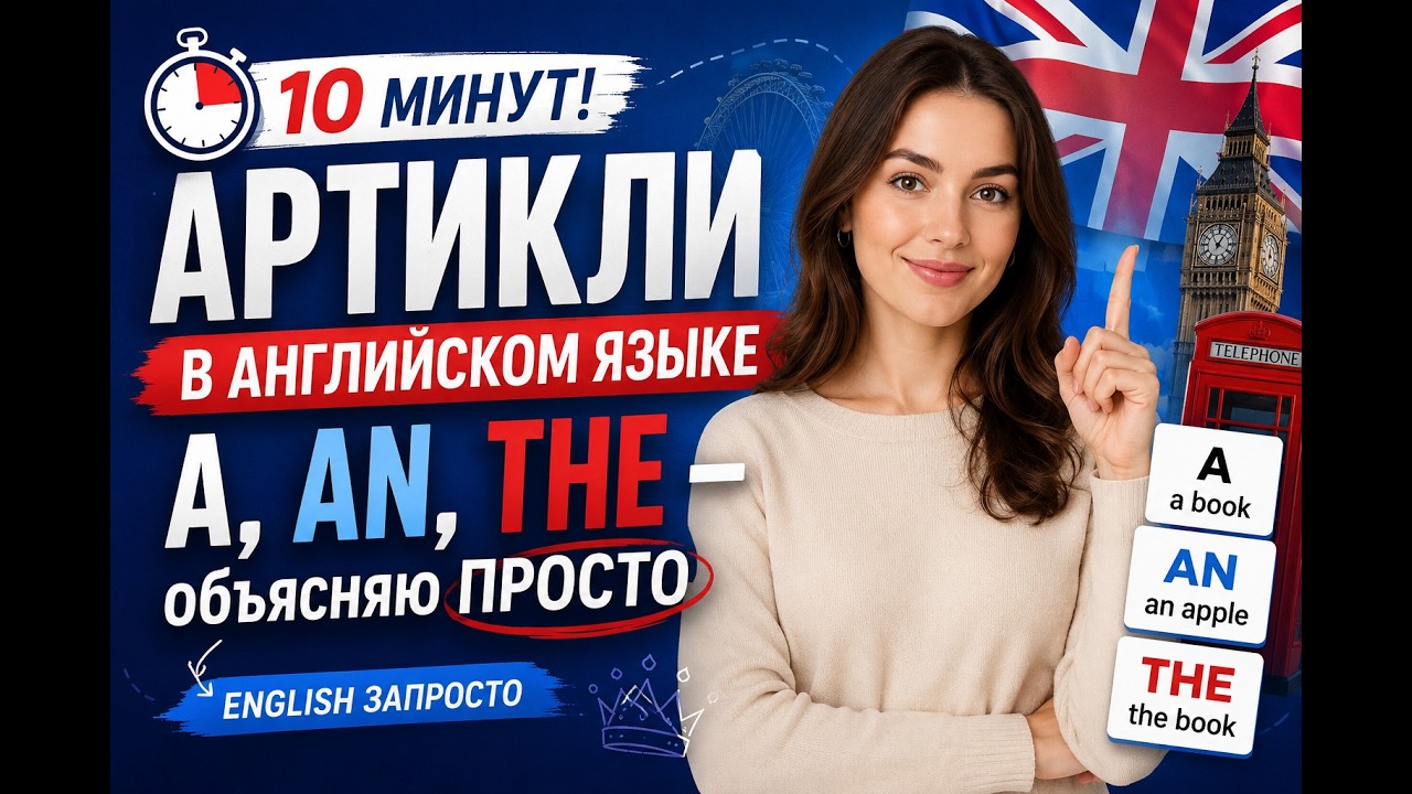 АРТИКЛИ в английском языке. Articles. Грамматика английского языка для начинающих!!!