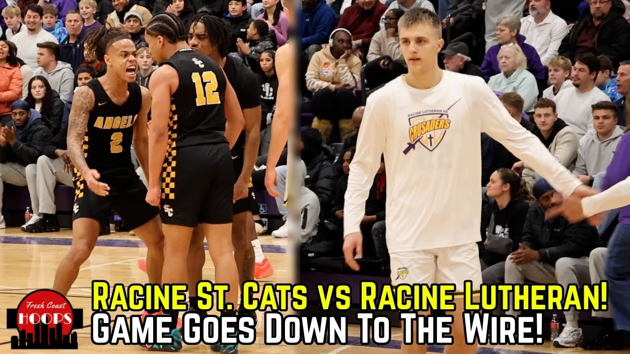 Racine St. Cats And Racine Lutheran Face Off In SOLD OUT Gym!