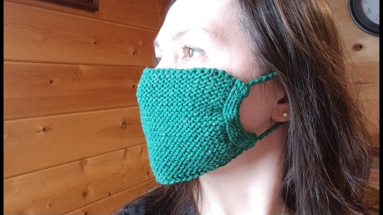 Knitted Face Mask (video tutorial)