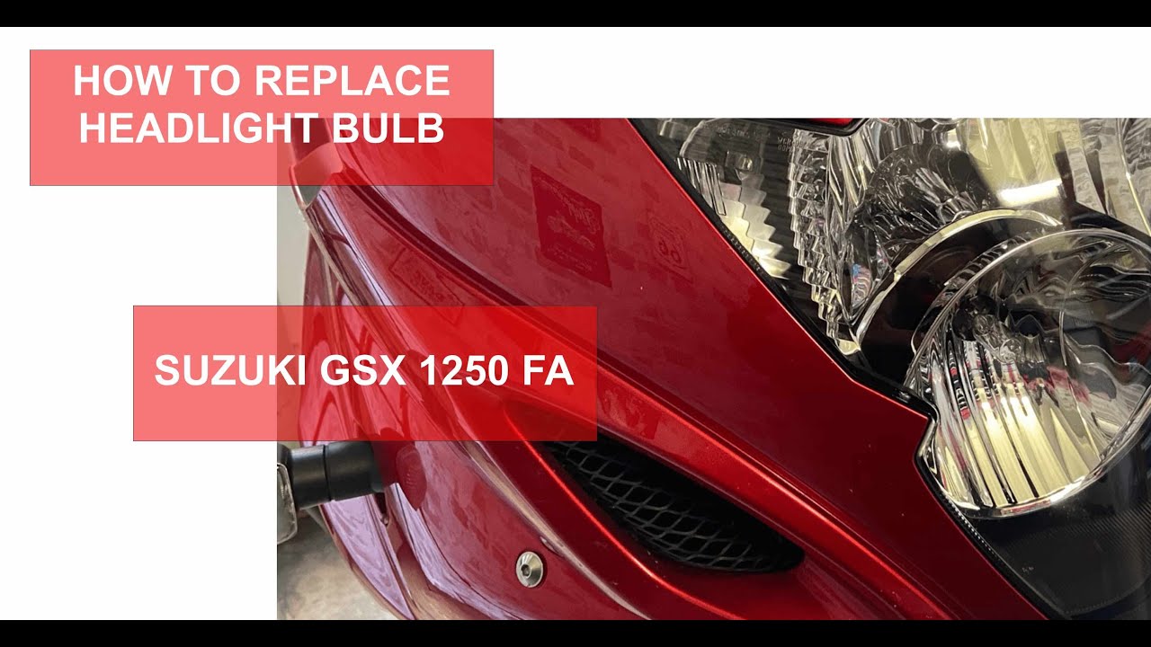 HOW TO REPLACE A HEADLIGHT BULB SUZUKI GSX1250 FA  #headlights #motorcycles #motorbikeaccessories