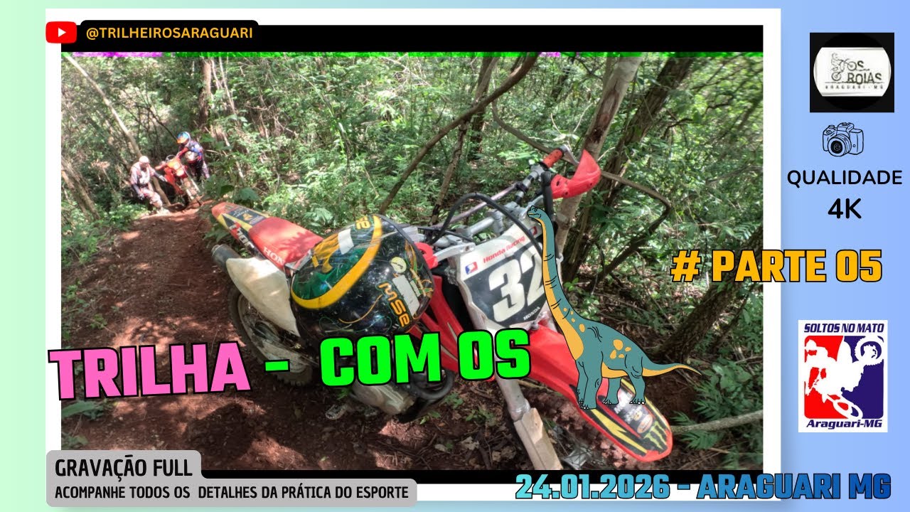 🚴 Trilha Top |  (Parte 05) | 24.01.2026 Com dos Dinos Araguari Mg #offroad #gopro