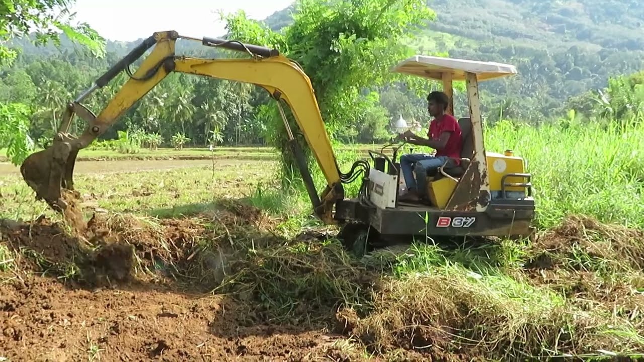 The Excellent Yanmar B37 Mini Excavator Operator Clearing & Widening Agricultural Land Full Video
