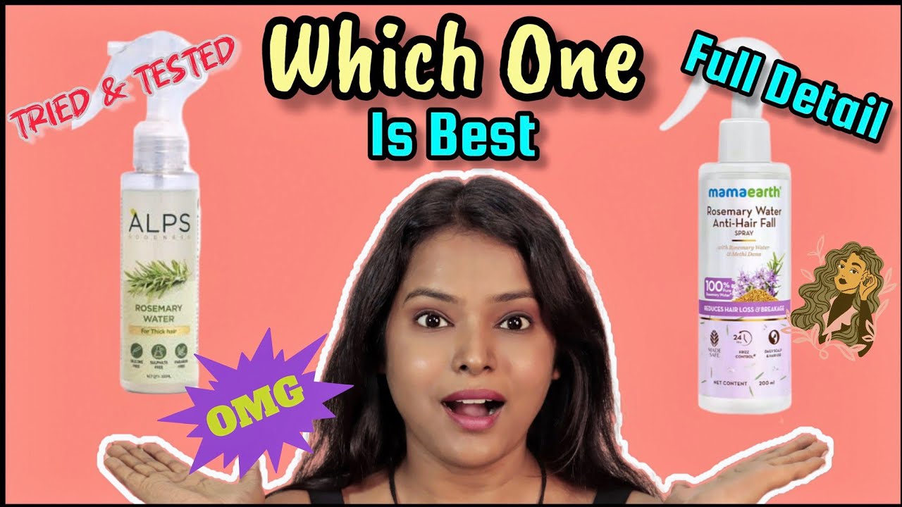 Alps Goodness Rosemary Water Vs Mamaearth Rosemary Hair Growth Lotion - Best One | Shinny Roops