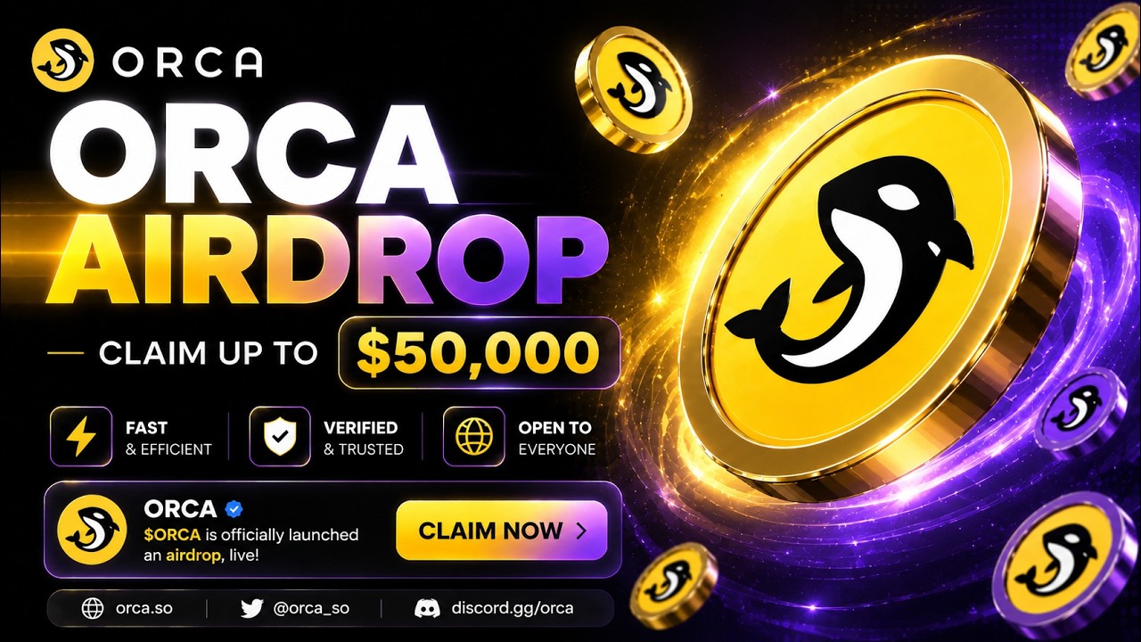 Solana Airdrop: Orca Staking Airdrop: Claim Up to $50,000 $ORCA