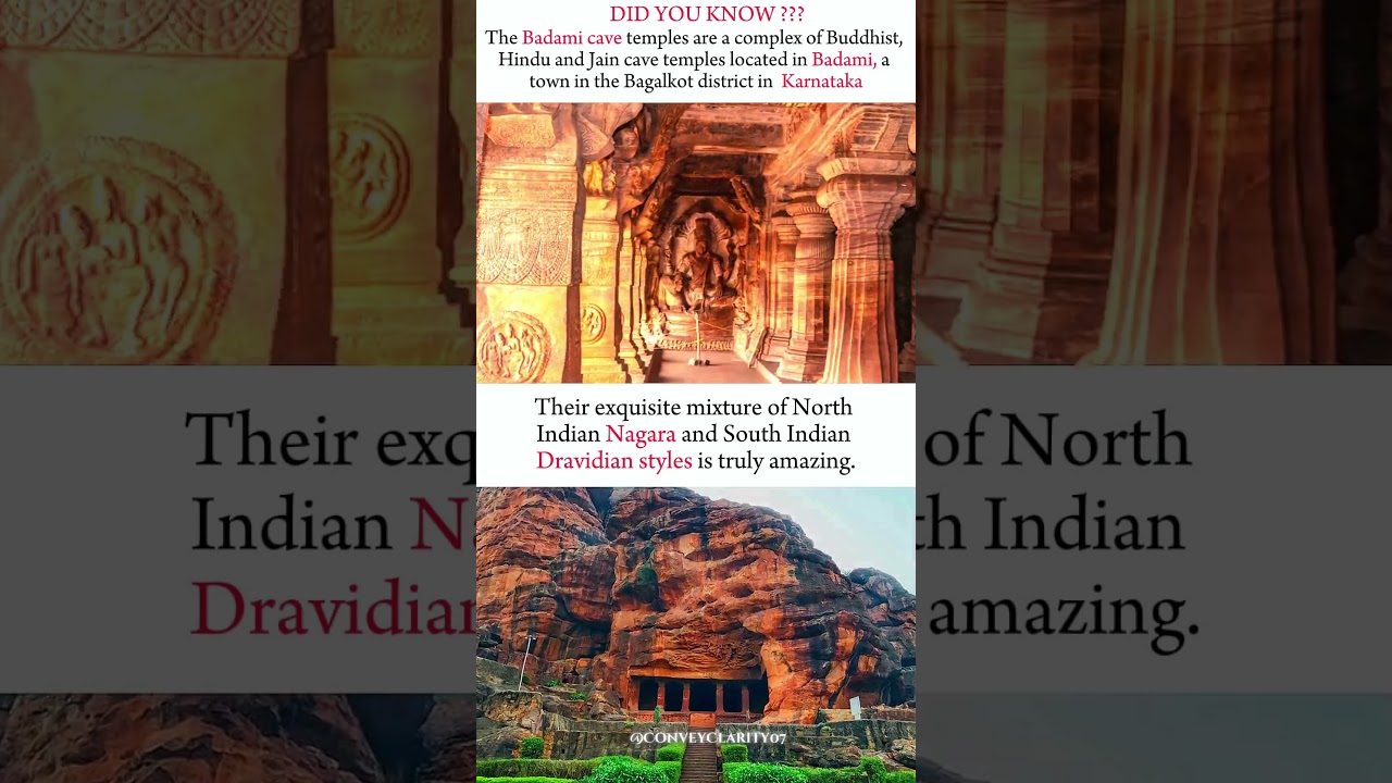 The Badami Cave Temple Kerala!!👀✨👍#shorts