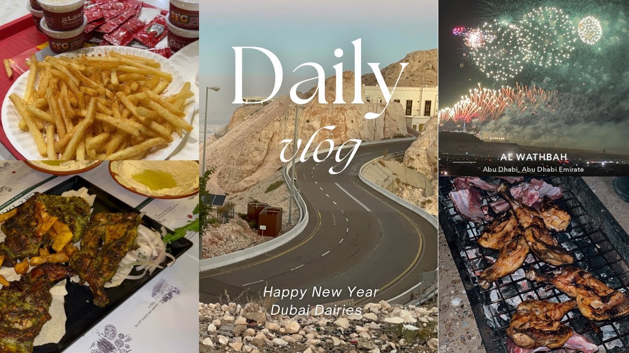 New Year Celebration | Dubai Dairies | Jebel Hafeet | BBQ in Dessert 💕