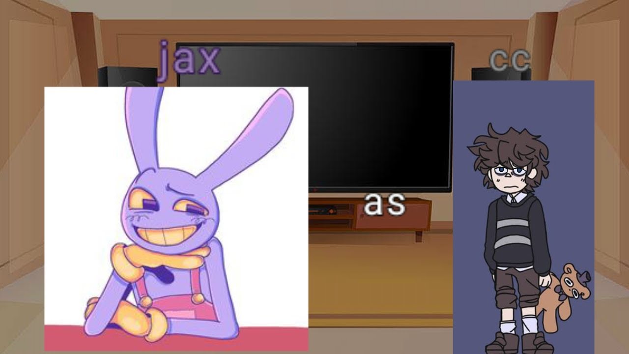 tadc react to jax as cc/jax angst\/different \/gacha club\/merry Christmas\