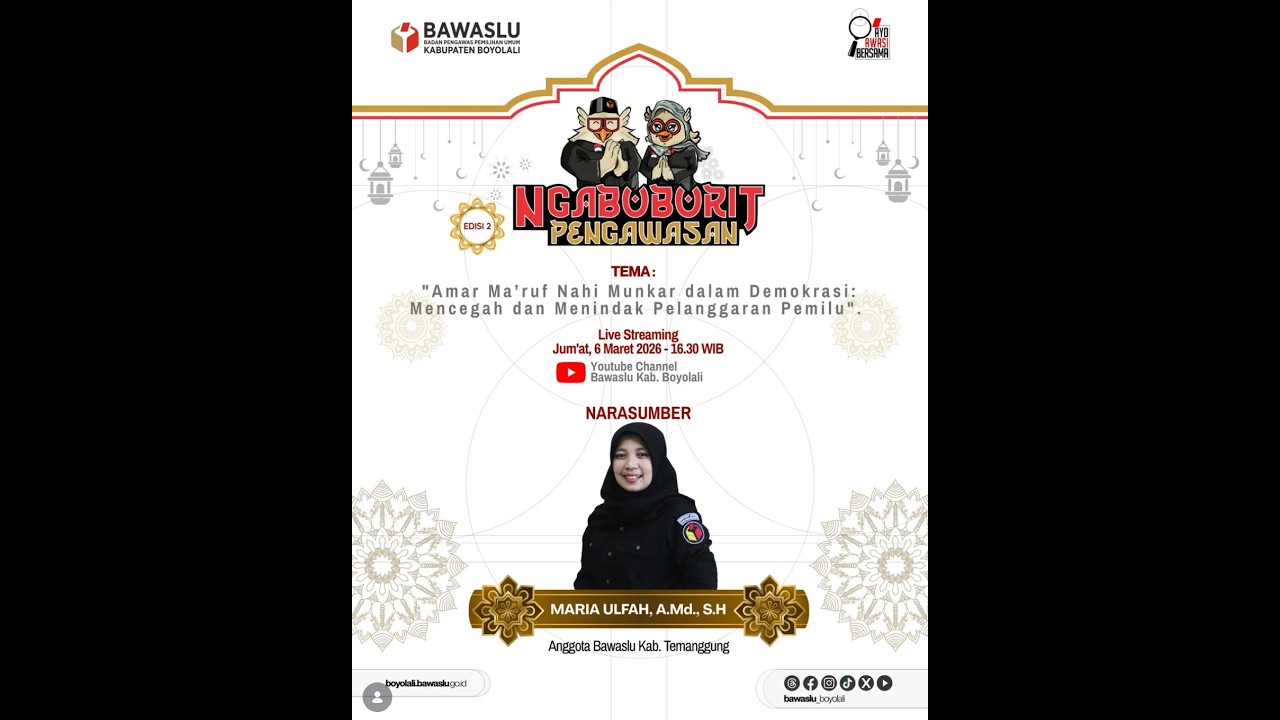 Ngabuburit Pengawasan Bawaslu Kabupaten Boyolali