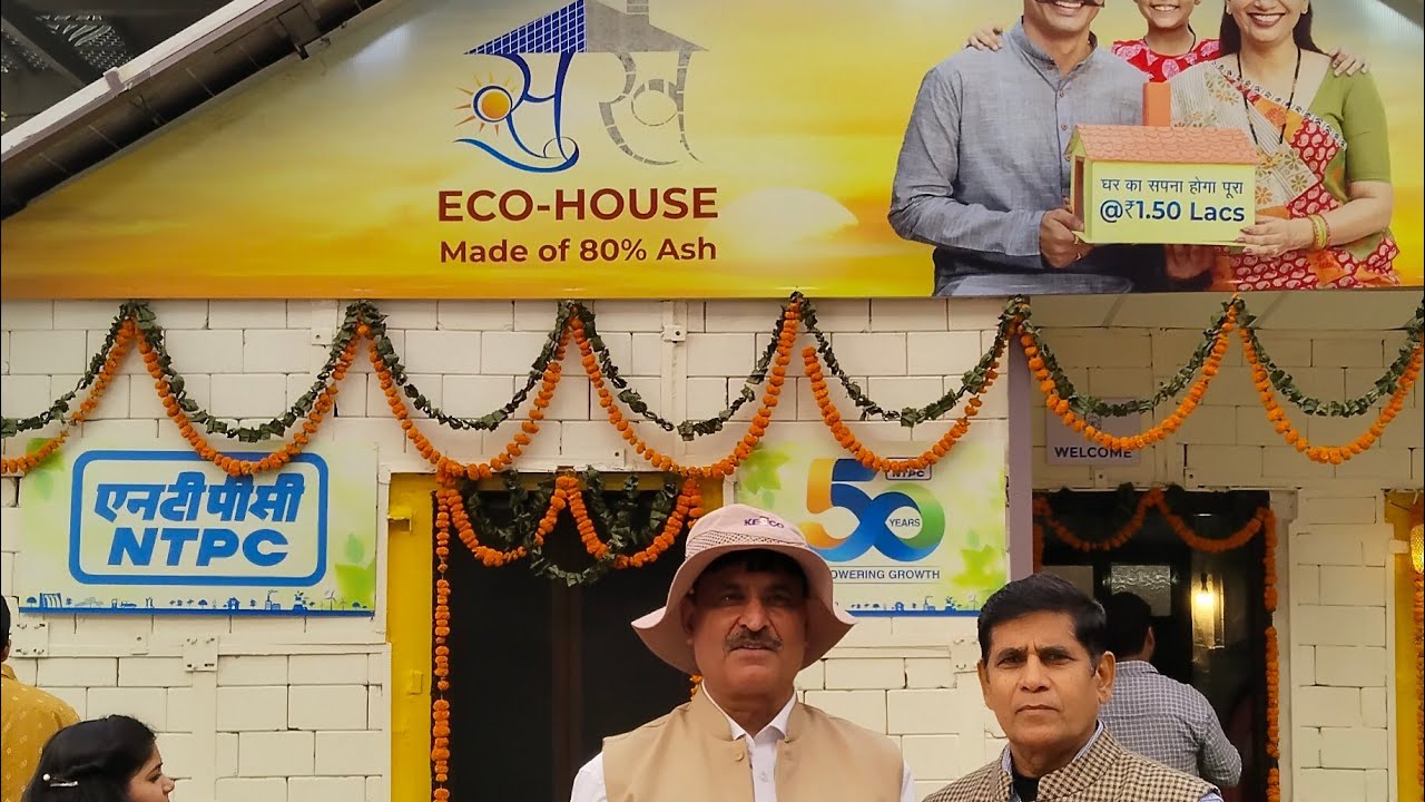 Eco-House(Vikalp) ash Product from NTPC#Bharatmadapam#Pragati maidan #india #travel