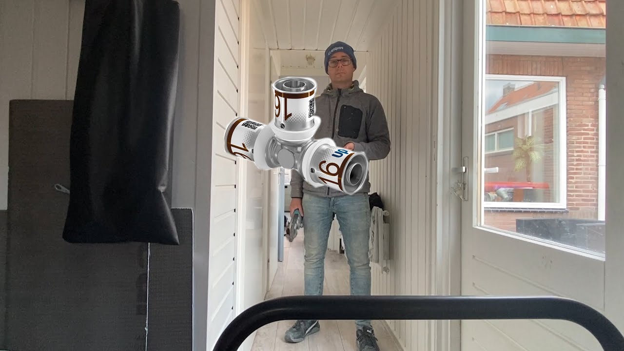 uponor koppelingen persen en wasmachine kraan monteren
