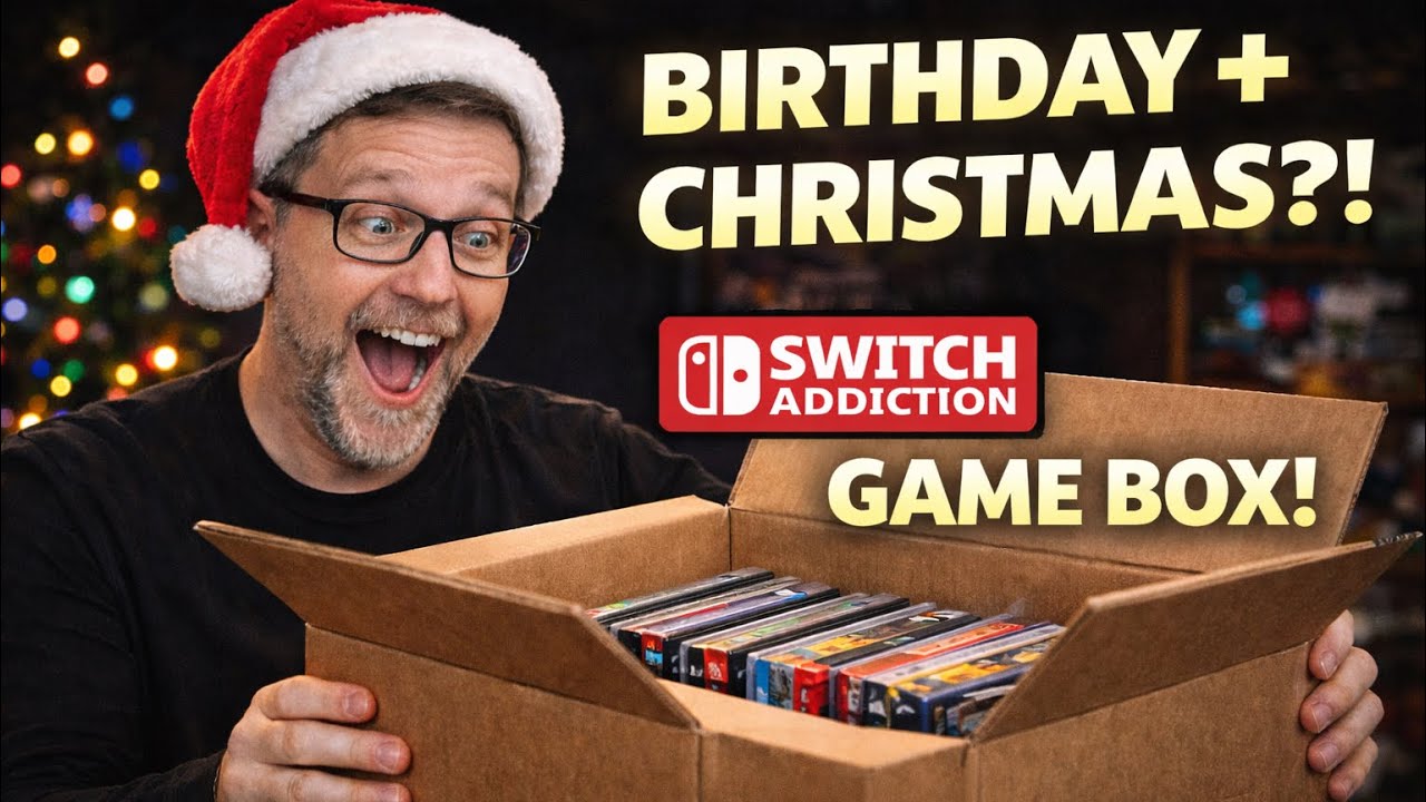 Opening a Huge Birthday & Christmas Game Box from Switch Addiction