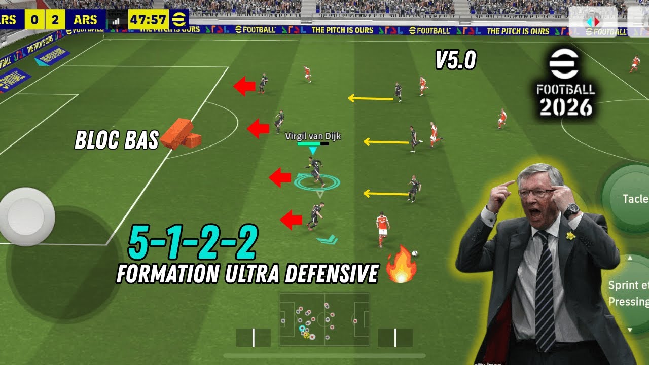 Gagner Sans Encaisser : la formation ultra Défensive sur eFootball Mobile 2026
