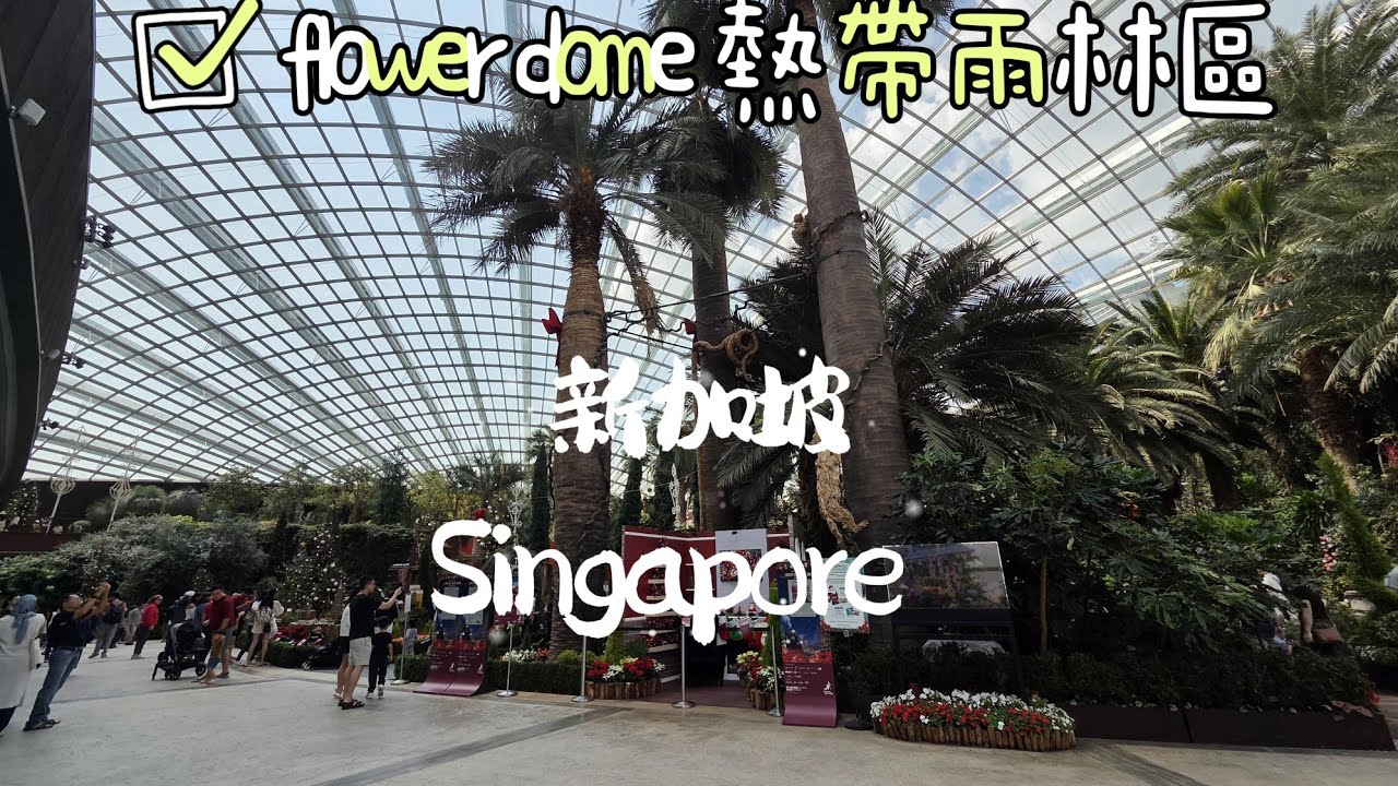 [星色绻馬～星加坡] EP78 (cc)flower dome這個景點沒有太大改變，都是一個熱帶雨林區，冷氣非常強勁，新加坡買飛入場的景點！