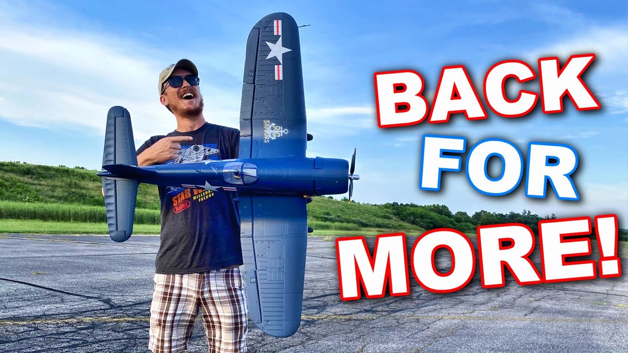 САМЫЙ ПРОЧНЫЙ БОЕВОЙ САМОЛЕТ В НАШЕМ ФЛОТЕ!! - E-Flite F4U Corsair 1,2 м