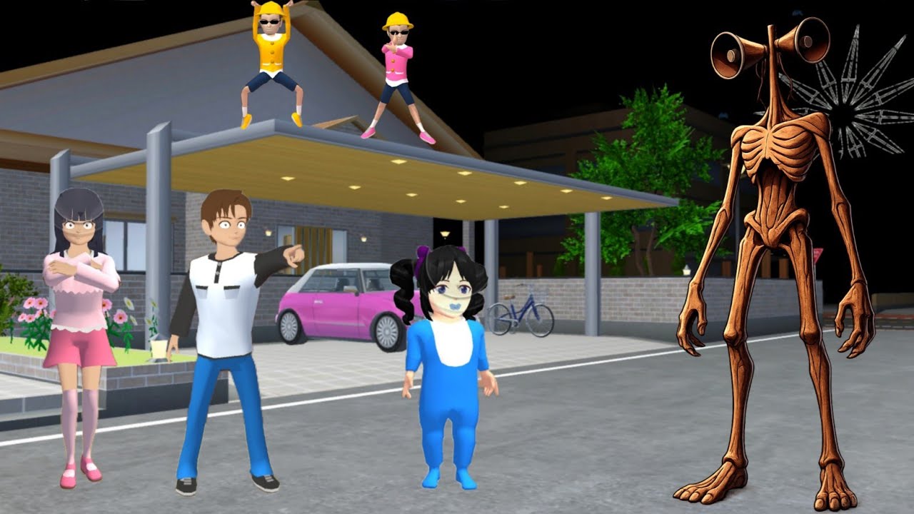 Yuta Mio Selamatkan Baby Celine Di Tangkap SIREN HEAD 😱 | Sakura School Simulator