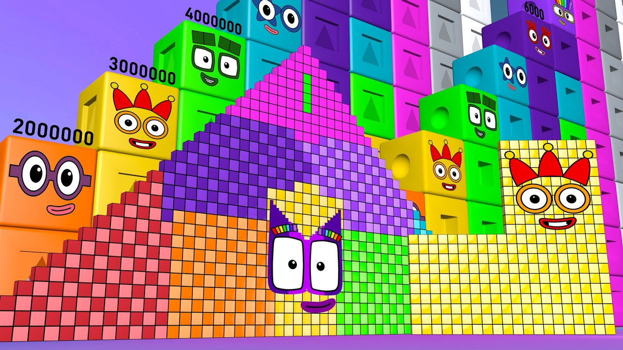 Amazing Numberblocks Puzzle Step Squad 300 784 to 700,000,000 | Super Big Numbers