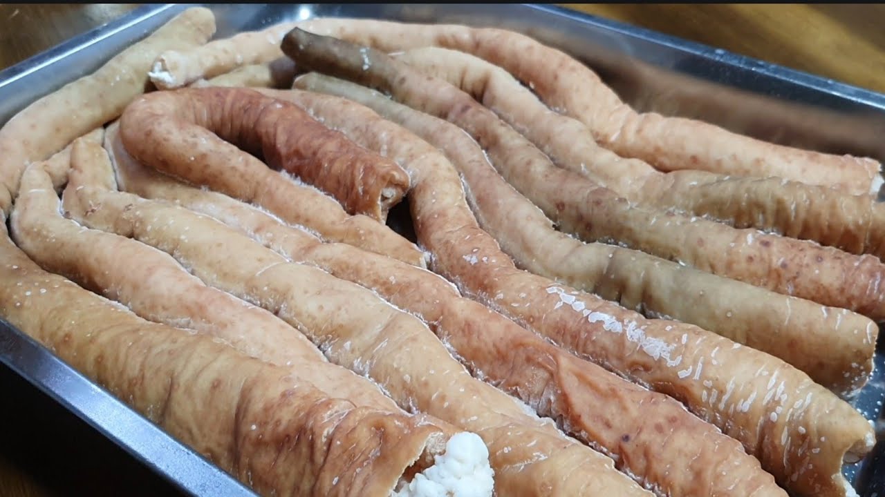 막창을 이렇게 만들어 두니 밖에 나갈일이 없어졌어요 !! 집에서 푸짐하게 먹기 좋아요/돼지막창요리 Pork entrails