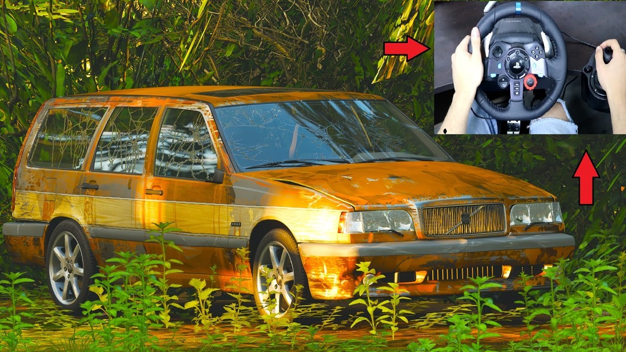 Rebuilding A Volvo 850 R - Forza Horizon 4 (Steering Wheel + Shifter) Gameplay
