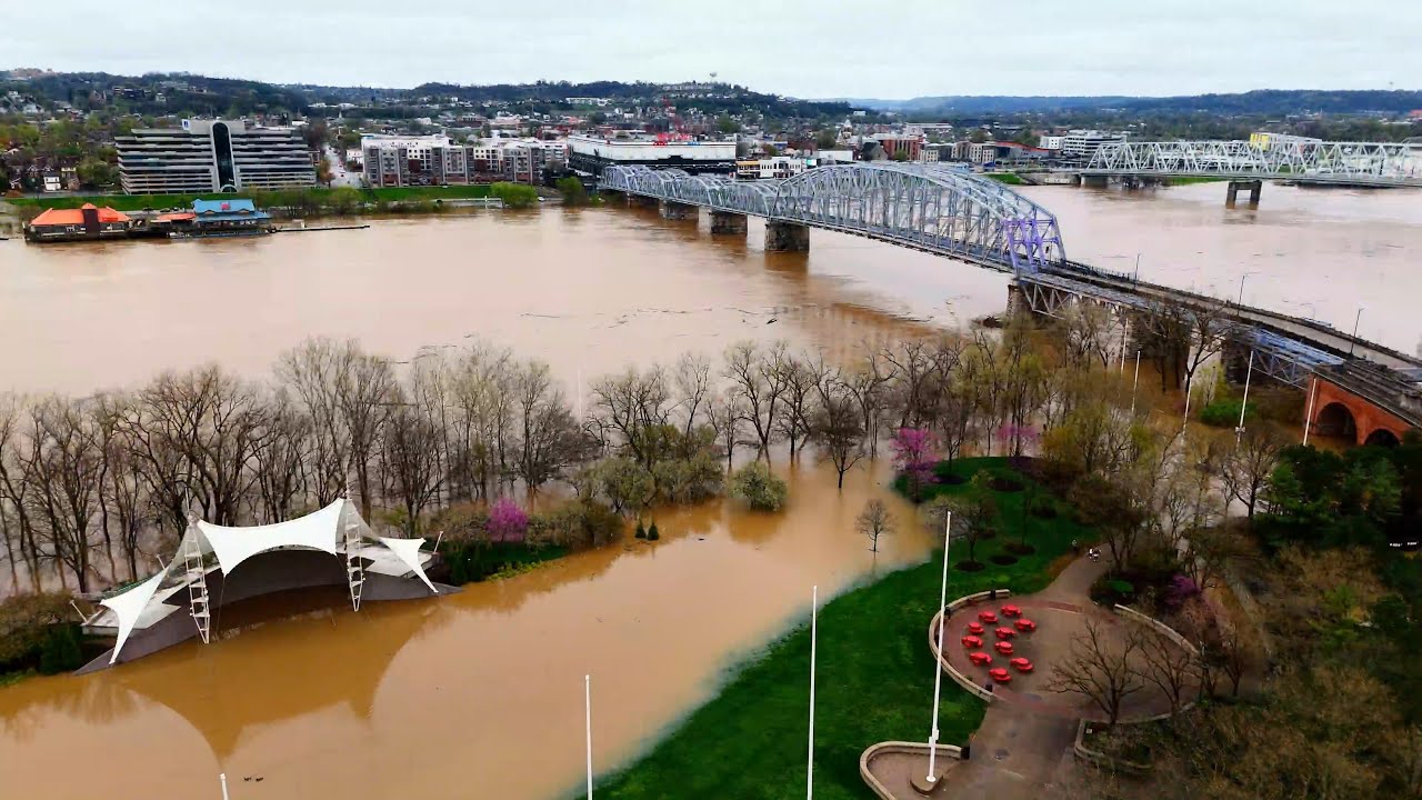 Ohio River flooding in Cincinnati