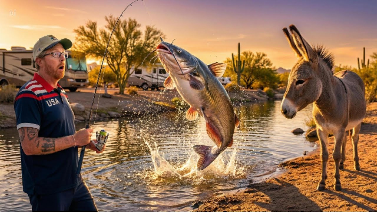 I went Camping at Lake Pleasant and made some new friends(BIG CATCH)