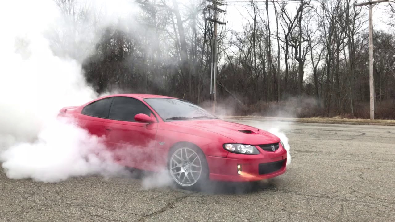 2006 GTO cammed BIG burnout