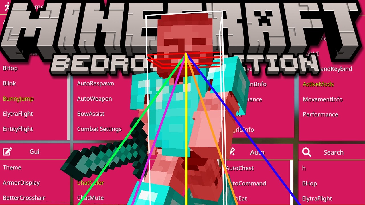 Я протестировал чит-клиенты для Minecraft Bedrock.