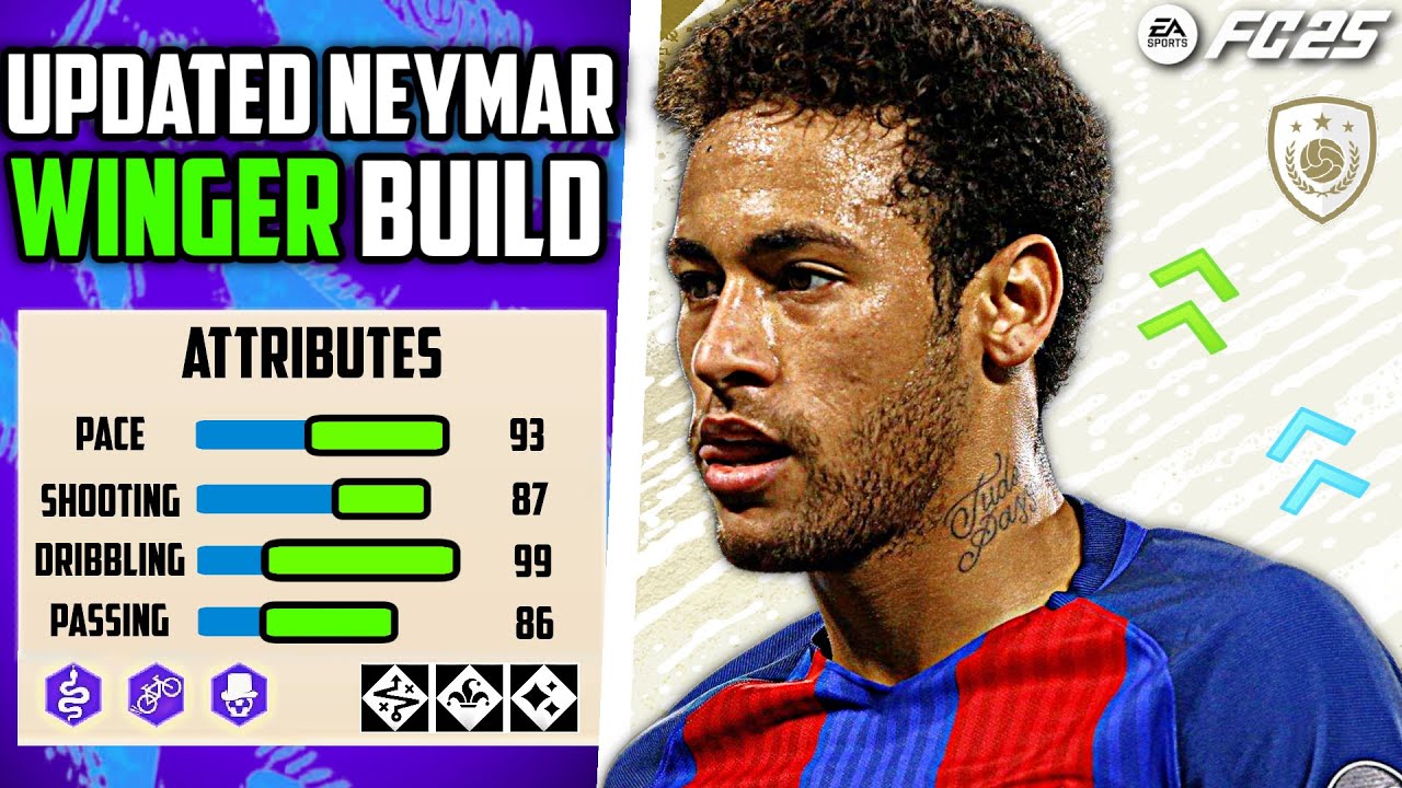 СКИЛЛФ ЛУЧШИЙ ОБНОВЛЕННЫЙ ПРАЙМ НЕЙМАР МЛАДШИЙ ВИНГЕР СБОРКА EA FC 25 Pro Clubs