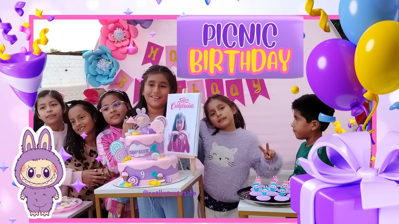 🧺🌸MI DIVERTIDO PICNIC BRITHDAY CON LABUBU, MIS AMIGOS Y FAMILIA🎉✨