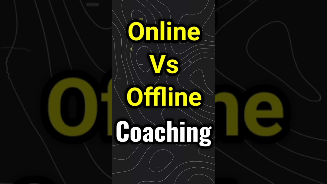 Online vs Offline coaching Which one best for you ? | #shorts #short