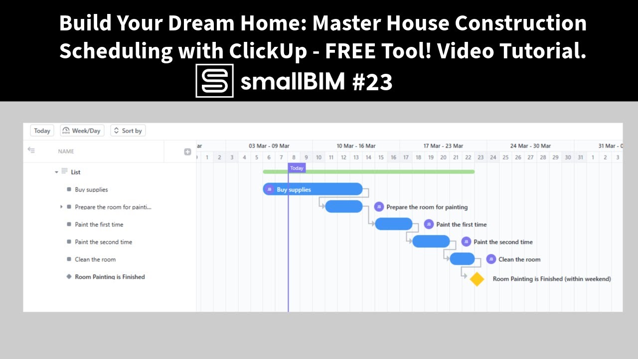 Build Your Dream Home: Master House Construction Scheduling with ClickUp - FREE Tool!