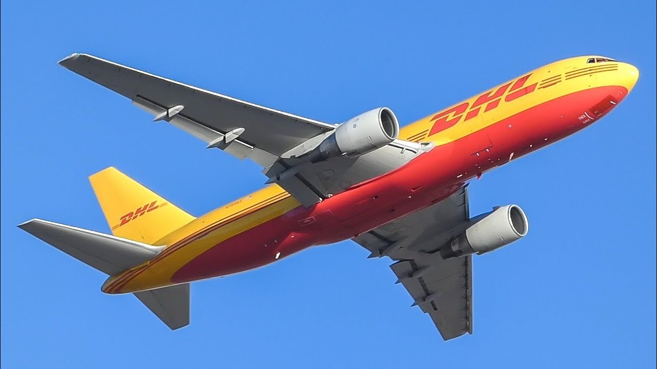 DHL 767-200F takeoff from El Paso Intl Airport | March 3, 2024