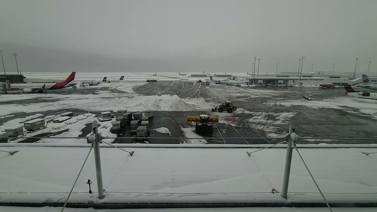 Snow Clearing Vancouver Airport - YVR