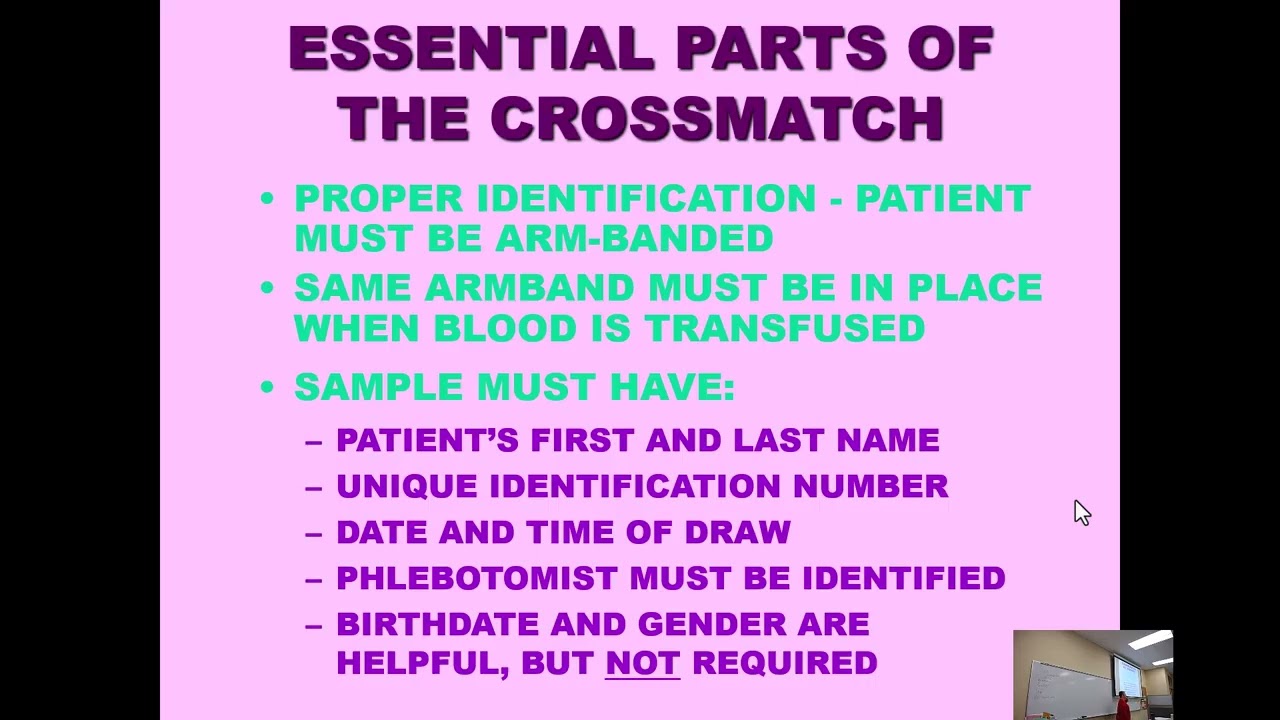 BB Lecture 10 Normal Crossmatch