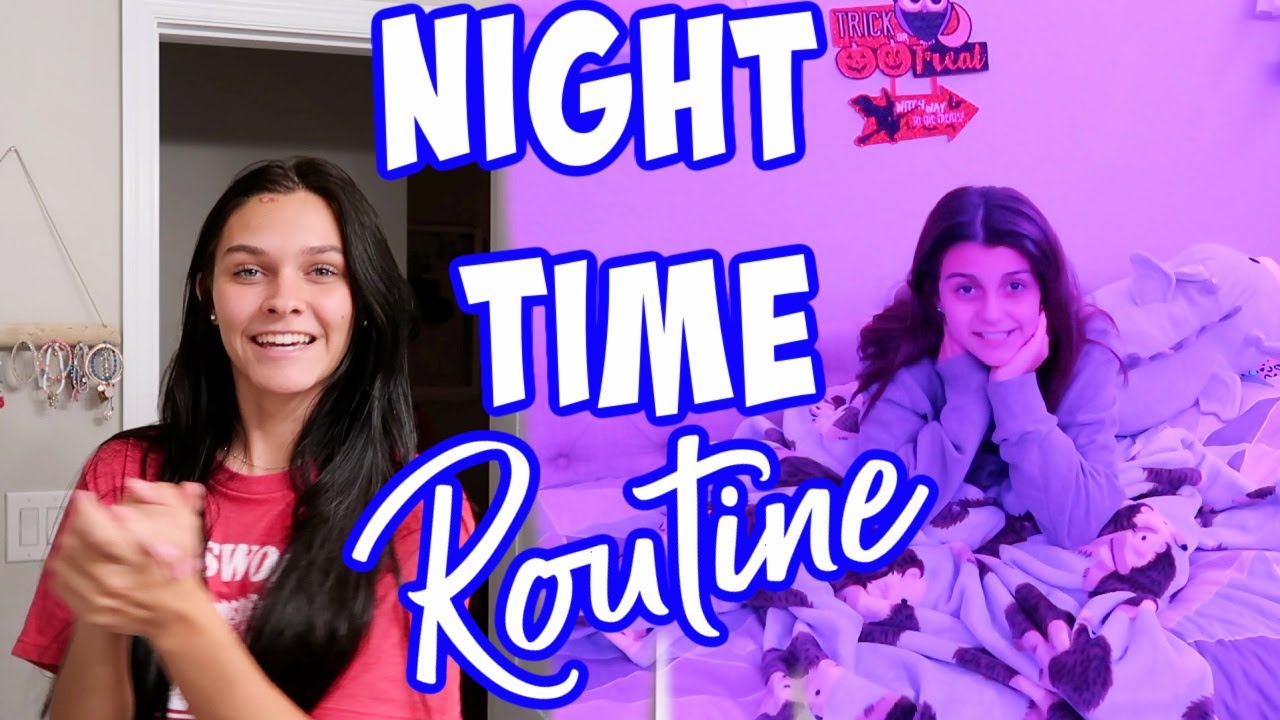 OUR SCHOOL NIGHT TIME ROUTINE! EVENING ROUTINE! EMMA AND ELLIE