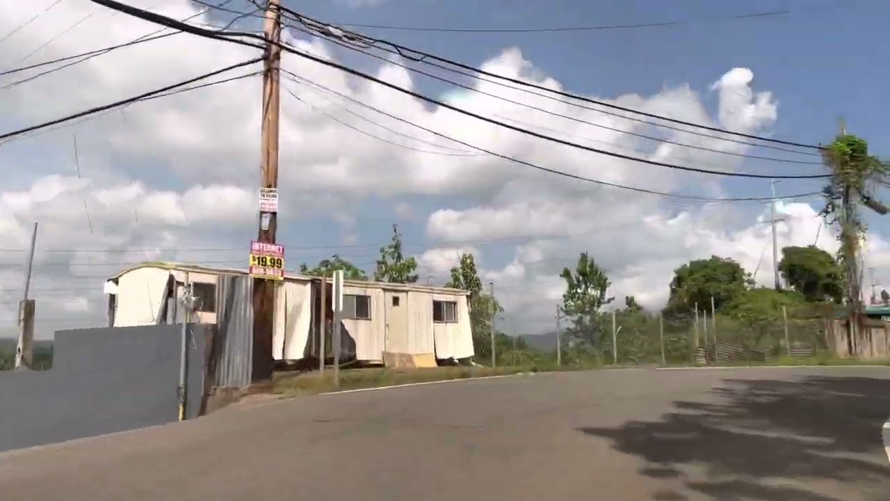 Driving in Puerto Rico. Carr 105 El Limon Mayaguez hasta el cruce de La Vega.