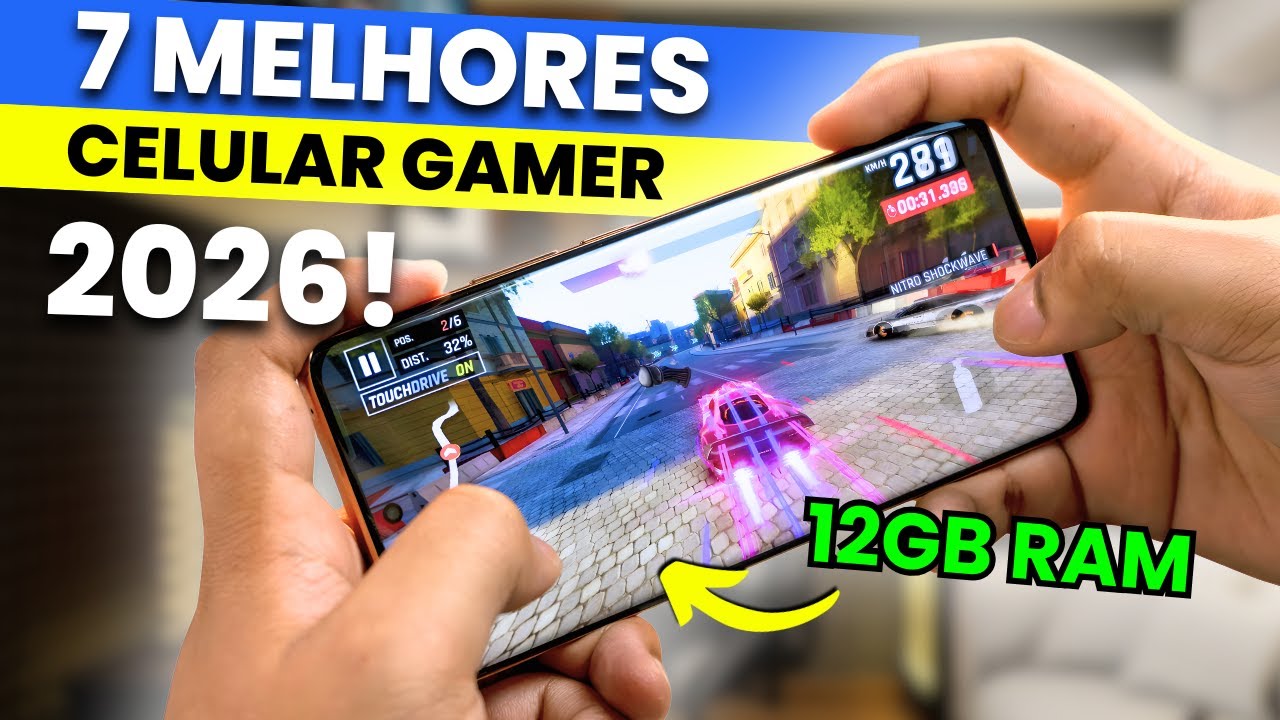 7 MELHORES CELULARES GAMER EM 2026! (SOMENTE OS MELHORES)