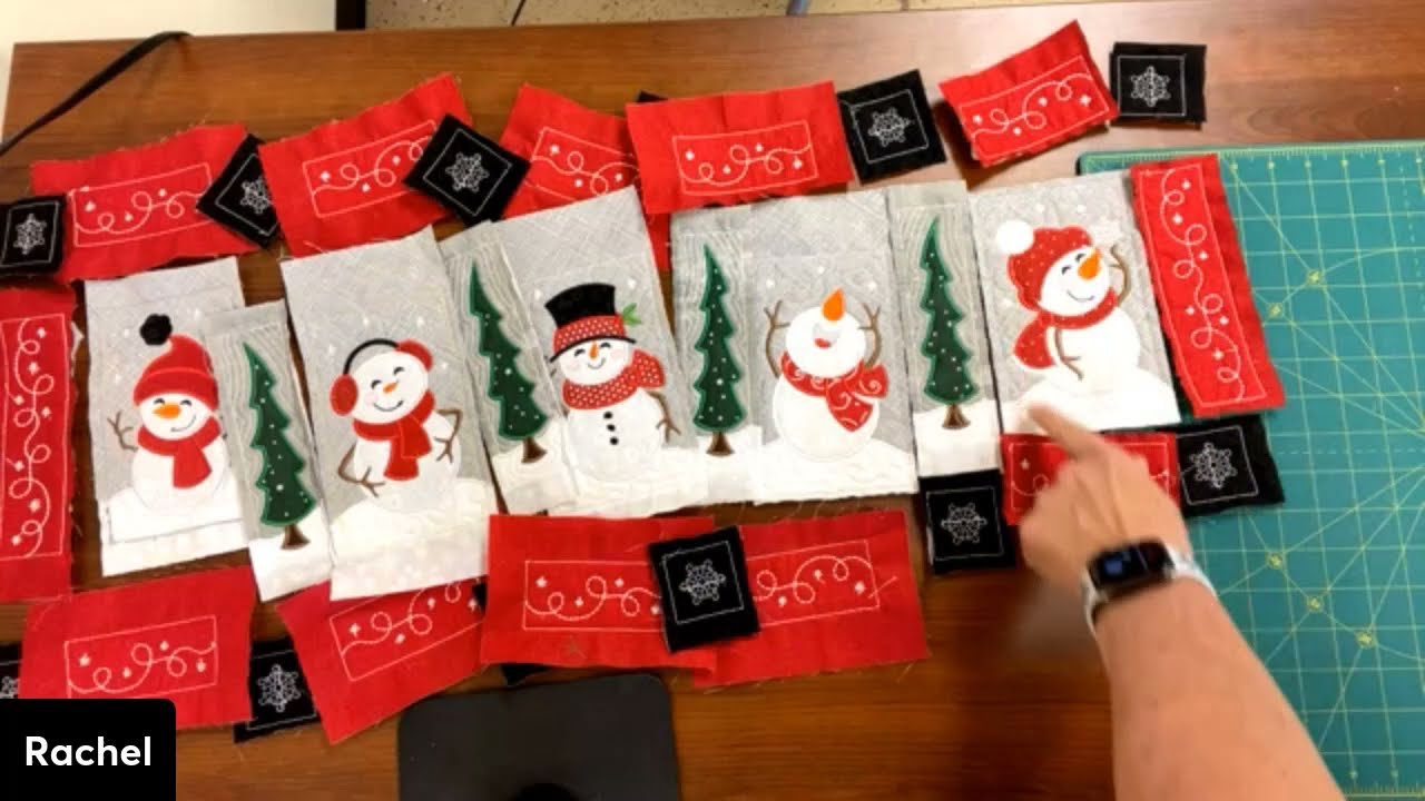 Snowman Table Runner with Rachel and PattyAnne