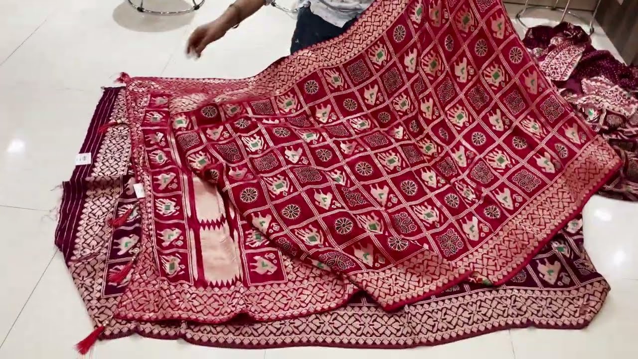 Ajarkh silk saree | traditional ajarkh saree | ajarkh saree collection