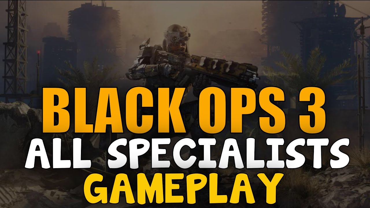 Black Ops 3: GAMEPLAY - All Specialists Weapons & Abilities (BO3 Beta)