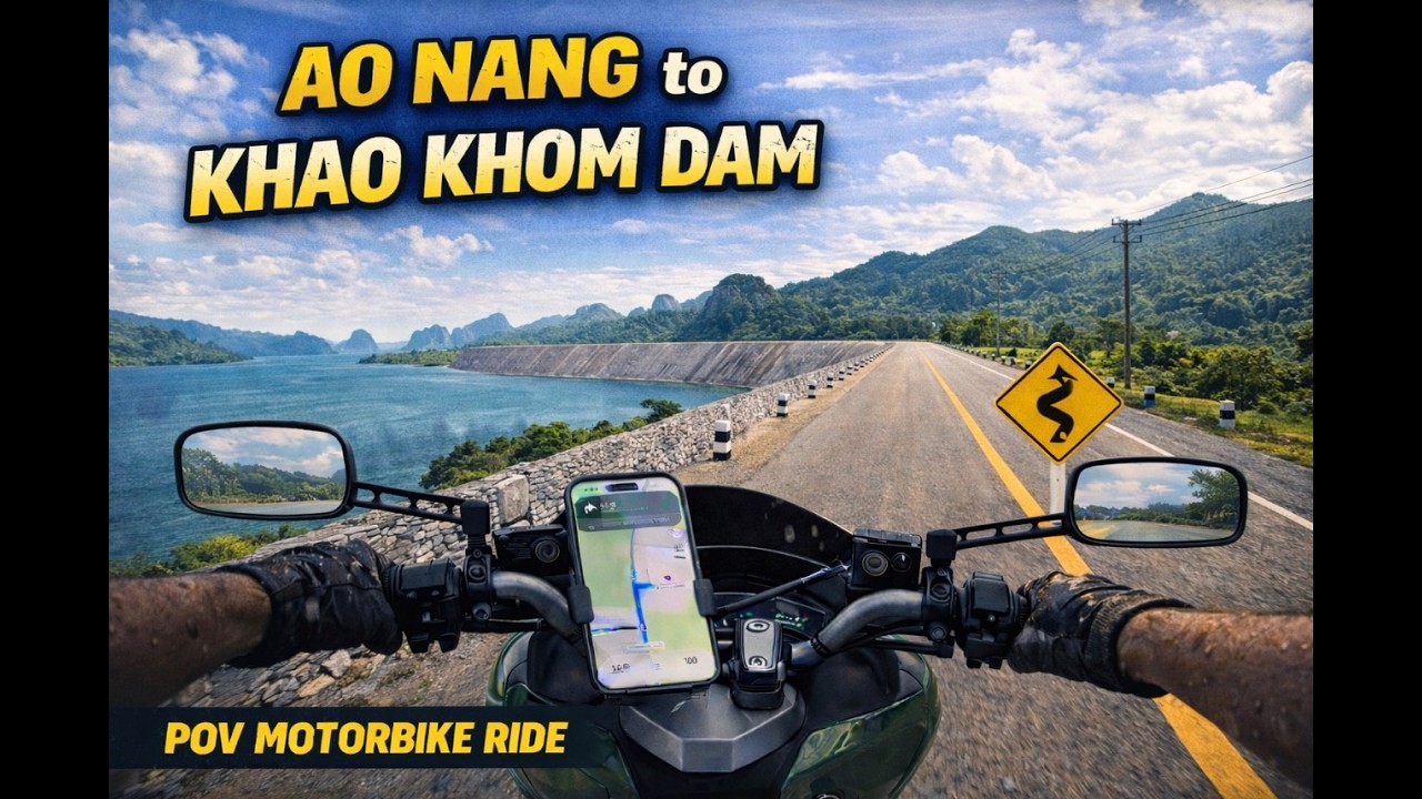 Ao Nang to Khao Kham Dam Viewpoint by motorbike | Thailand