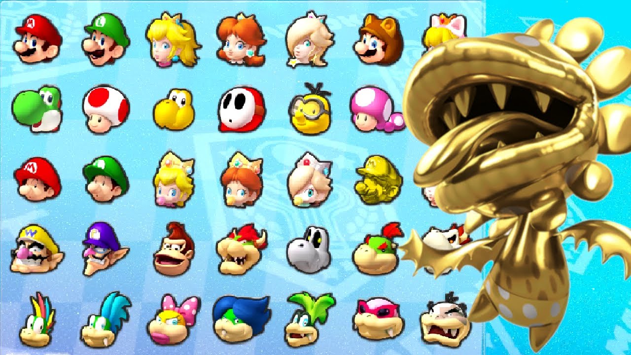 Gold Petey Piranha in Mario Kart Tour