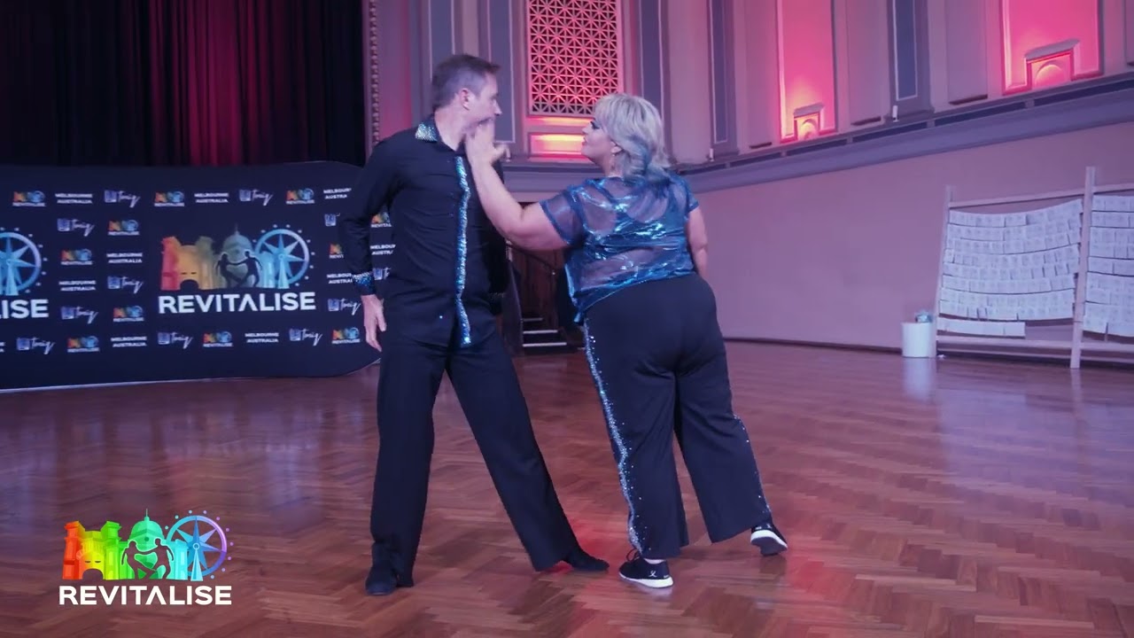 Lisa Kavvadias with Peter Fradley (Pro-Am) - Modern West Coast Swing Routine - 2025 Revitalise WCS