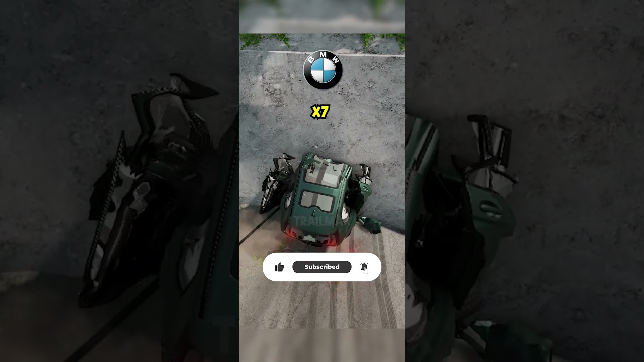 😱Downhill Crash Luxury Suv Cars🔥🔥